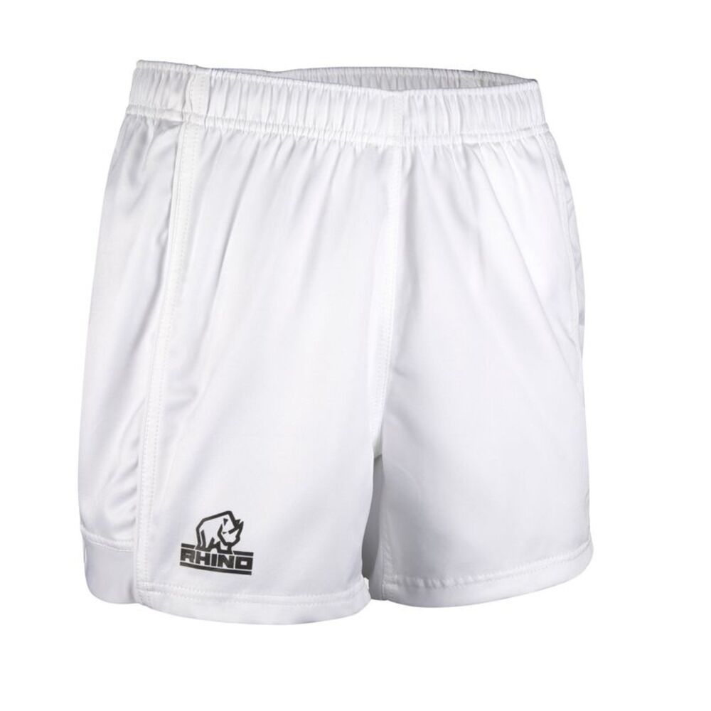 Rhino Childrens/Kids Auckland Rugby Shorts / White